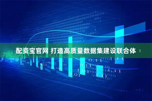 配资宝官网 打造高质量数据集建设联合体